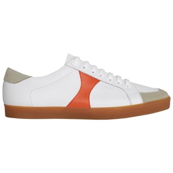 Celine White Triomphe Leather Sneakers Size Eu:38 - Picture 1 of 8